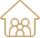 icon of house with people inside